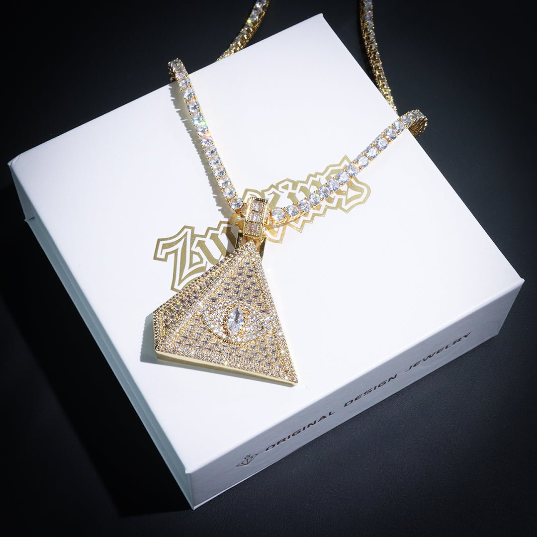 18k Gold Egyptian Eye Pendant ZUU KING