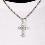 18k Gold  Micro-inlay Aaa Cz Cross Pendant ZUU KING