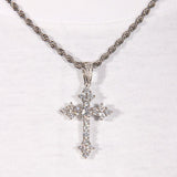 18k Gold  Micro-inlay Aaa Cz Cross Pendant ZUU KING