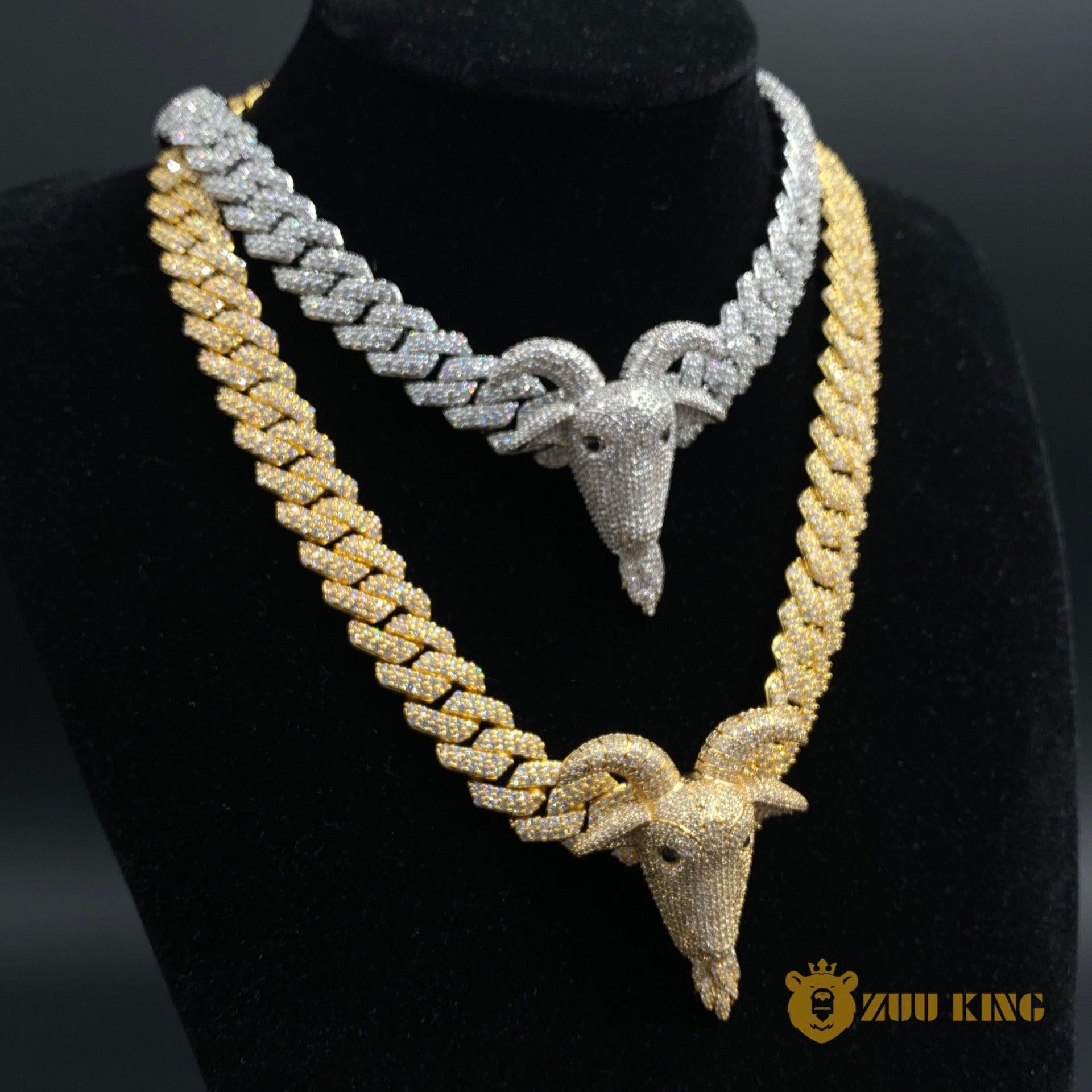 18k Gold Solid Bull Hip Hop Pendant ZUU KING
