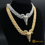 18k Gold Solid Bull Hip Hop Pendant ZUU KING