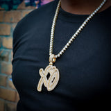 18k Gold Xo Pendant ZUU KING