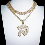 18k Gold Xo Pendant ZUU KING
