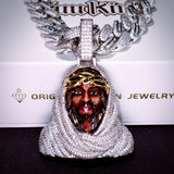 3d Enamel Painting Iced Jesus Pendant ZUU KING