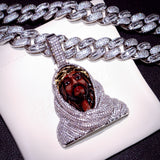 3d Enamel Painting Iced Jesus Pendant ZUU KING