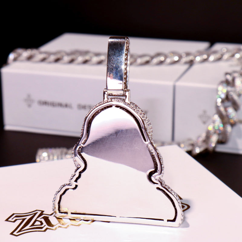 3d Enamel Painting Iced Jesus Pendant ZUU KING