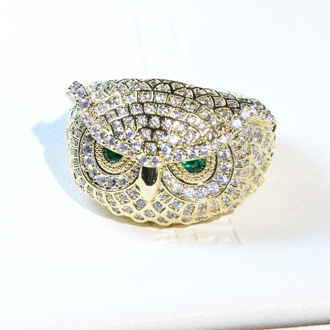 2022 New Iced Owl Ring ZUU KING
