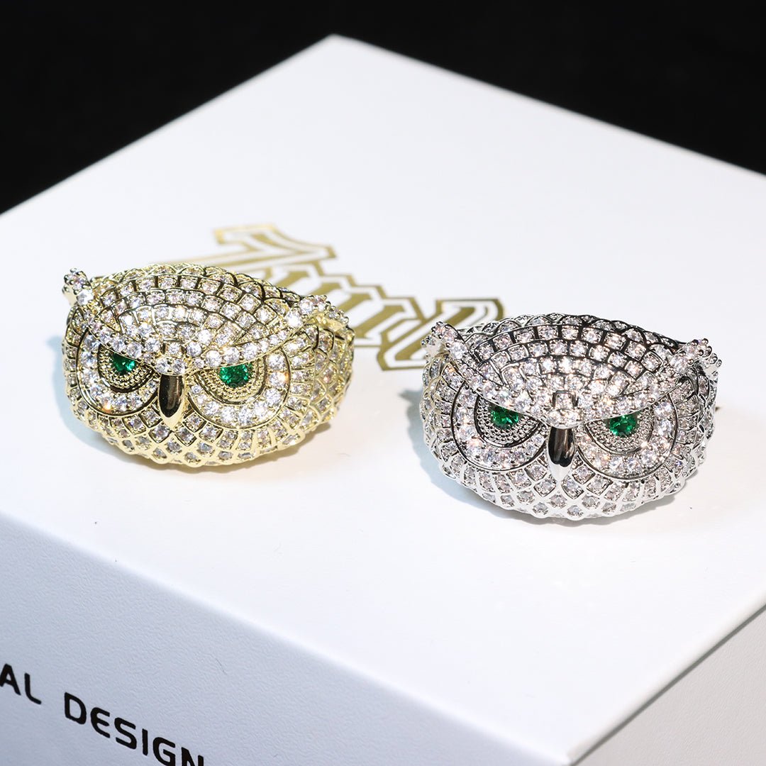 2022 New Iced Owl Ring ZUU KING