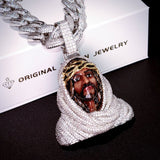 3d Enamel Painting Iced Jesus Pendant ZUU KING