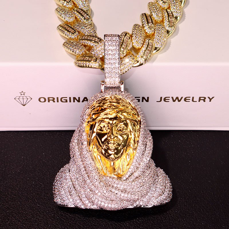 3d Iced Jesus Pendant ZUU KING