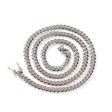 6mm No-stone Miami Cuban Chain In White ZUU KING
