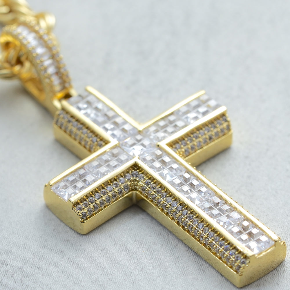AAA CZ Cross Pendant ZUU KING