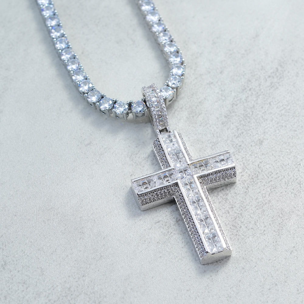 AAA CZ Cross Pendant ZUU KING