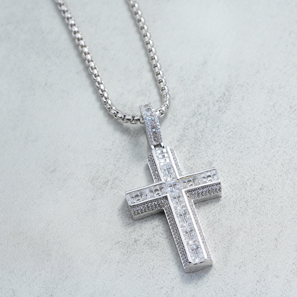 AAA CZ Cross Pendant ZUU KING