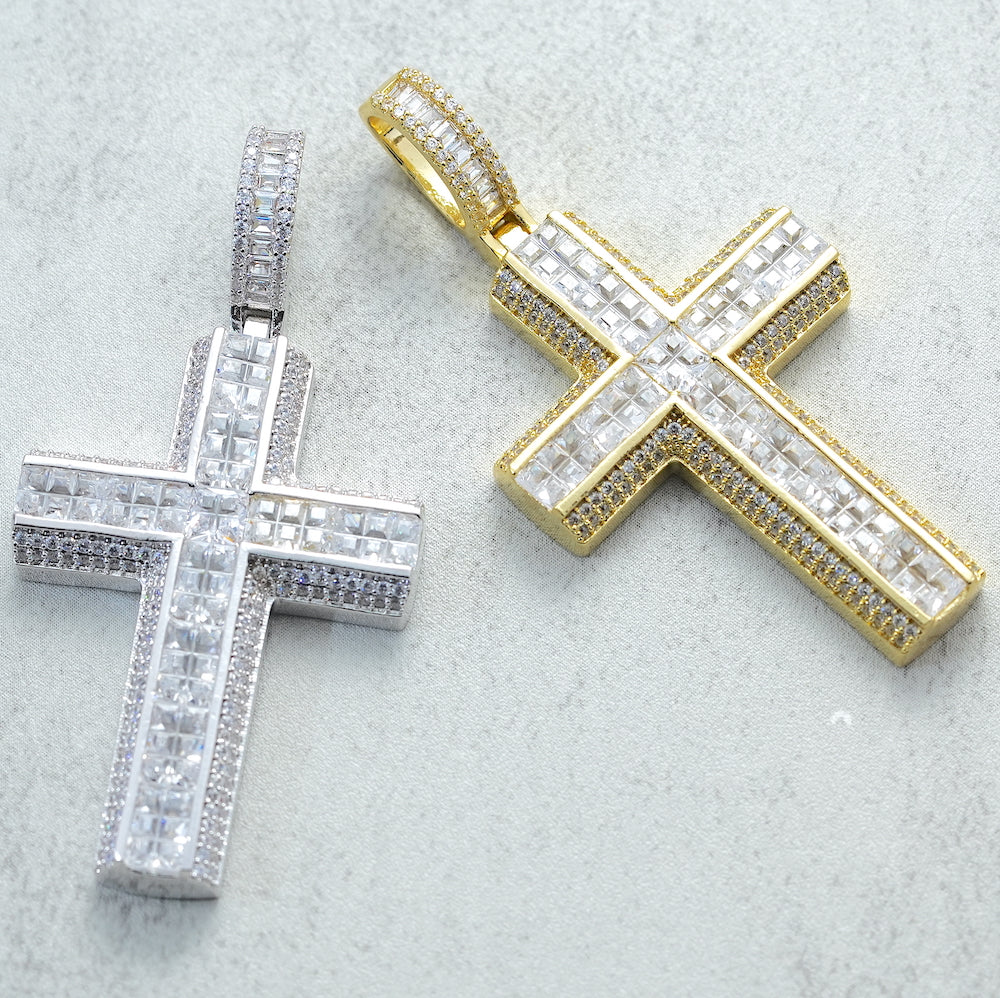 AAA CZ Cross Pendant ZUU KING