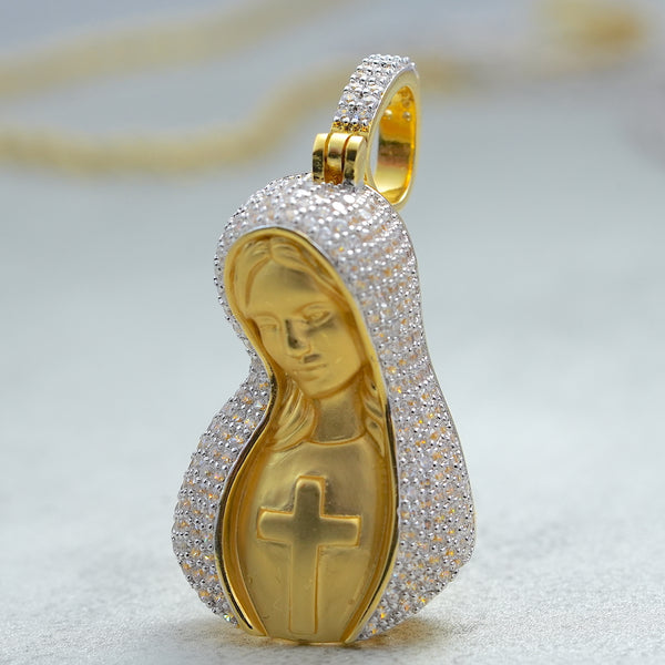送料税込【King Ice】VIRGIN MARY PORTRAIT NECKLACE(2色)国内発 送料税込【King Ice】VIRGIN MARY PORTRAIT NECKLACE(2色)国内発