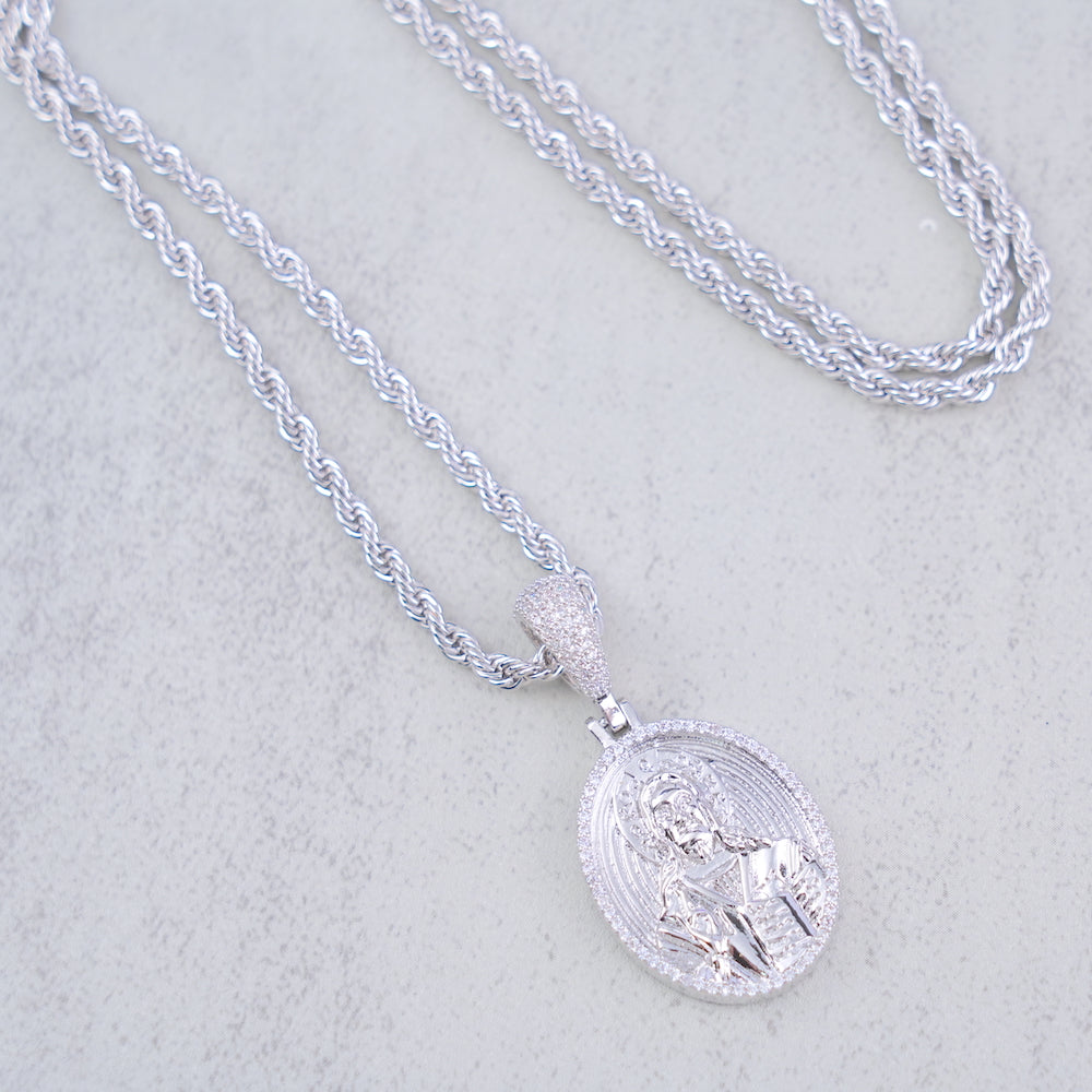 Double-sided Jesus & Virgin Mary Pendant ZUU KING