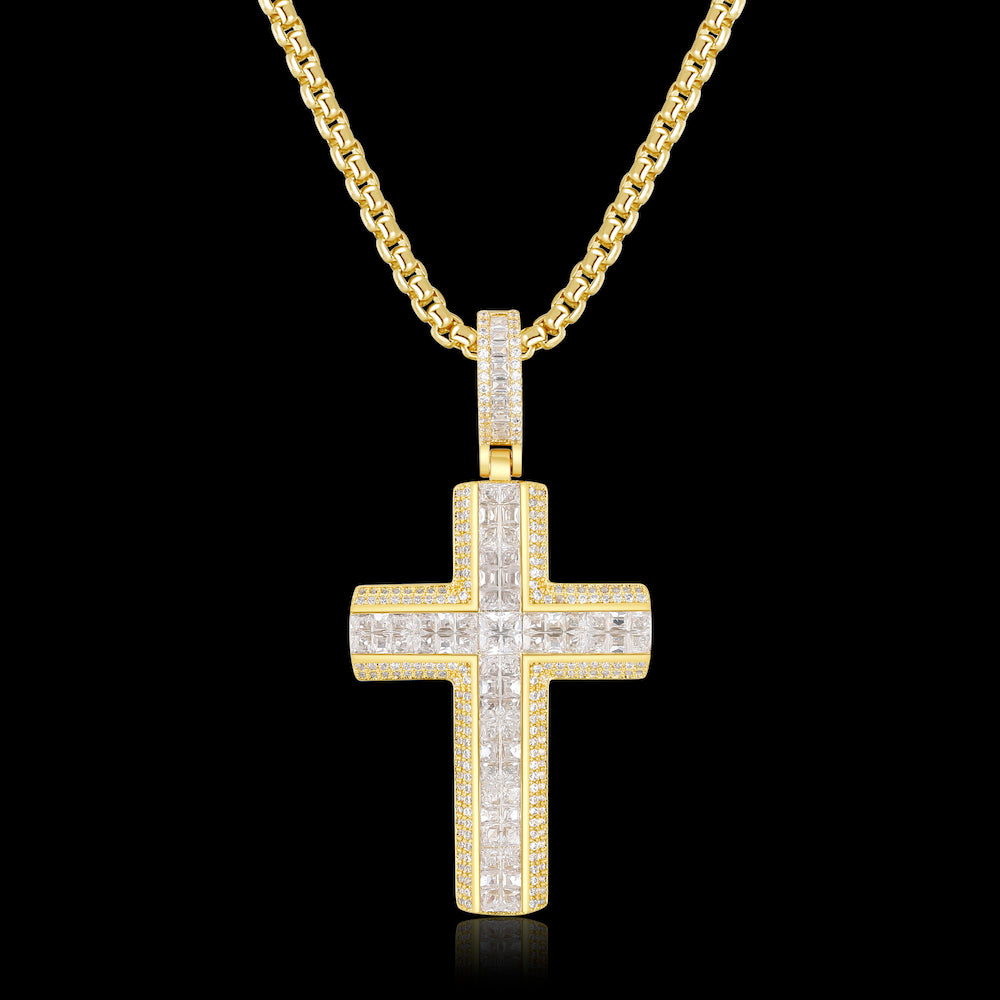 AAA CZ Cross Pendant ZUU KING