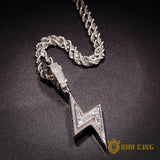 Baguette Iced Lightning Pendant ZUU KING