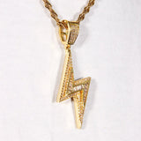 Baguette Iced Lightning Pendant ZUU KING