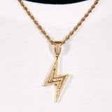 Baguette Iced Lightning Pendant ZUU KING