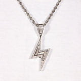 Baguette Iced Lightning Pendant ZUU KING