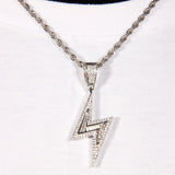Baguette Iced Lightning Pendant ZUU KING