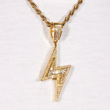 Baguette Iced Lightning Pendant ZUU KING