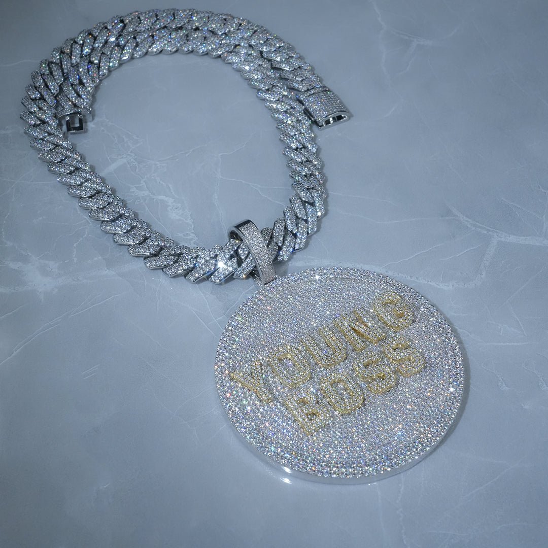 Custom 3d Big Disc Letter Pendant ZUUKING