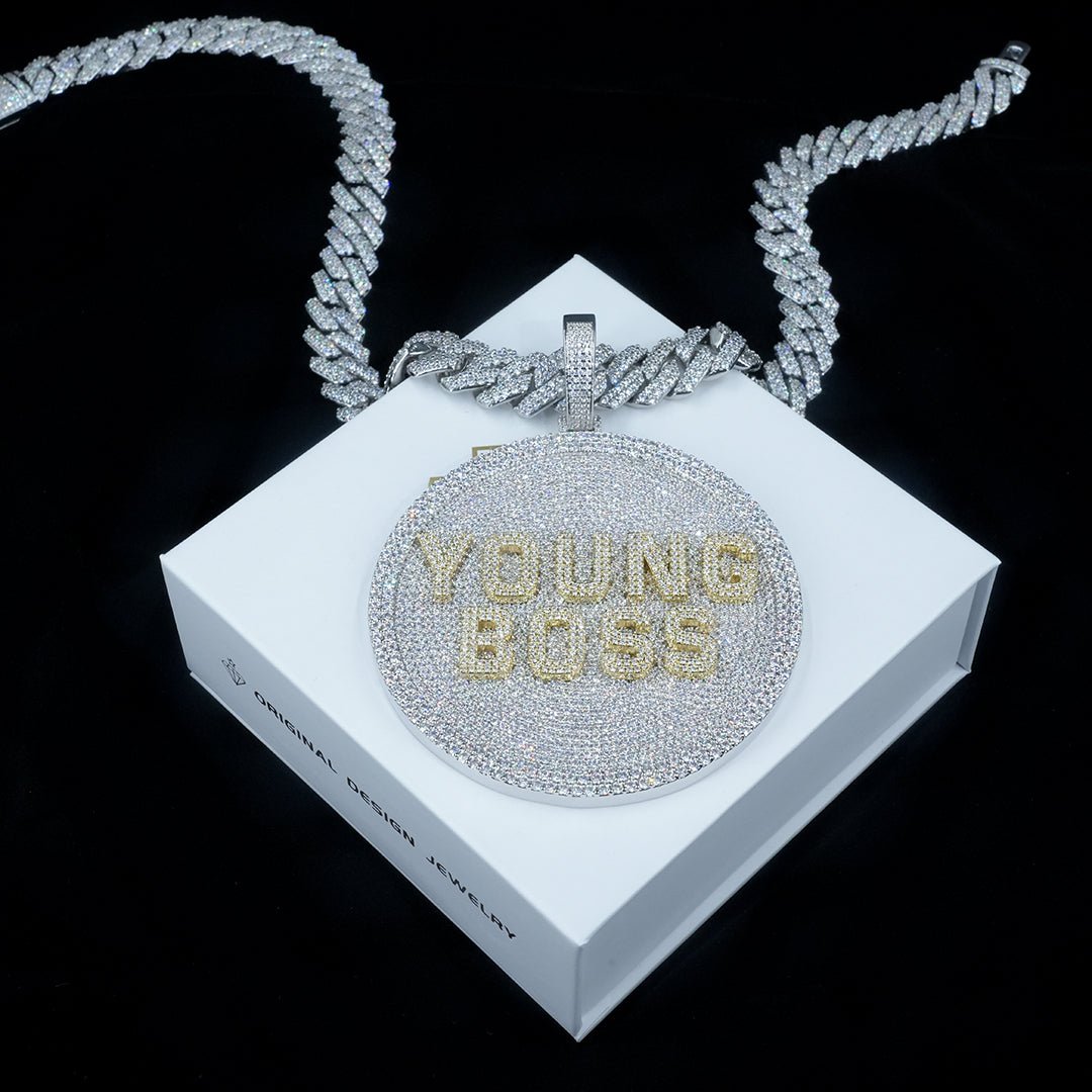 Custom 3d Big Disc Letter Pendant ZUUKING