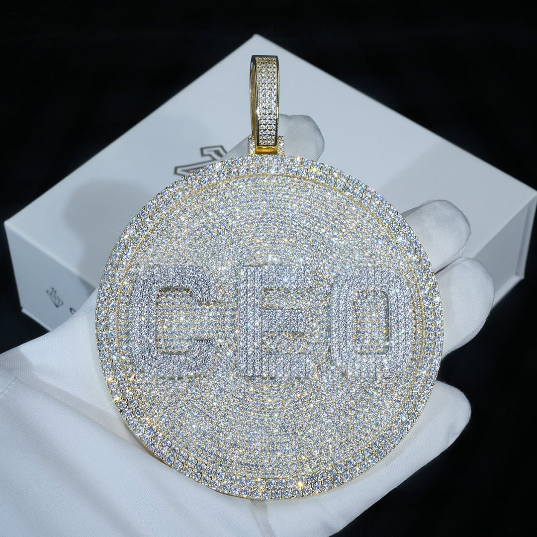 Custom 3d Big Disc Letter Pendant ZUUKING