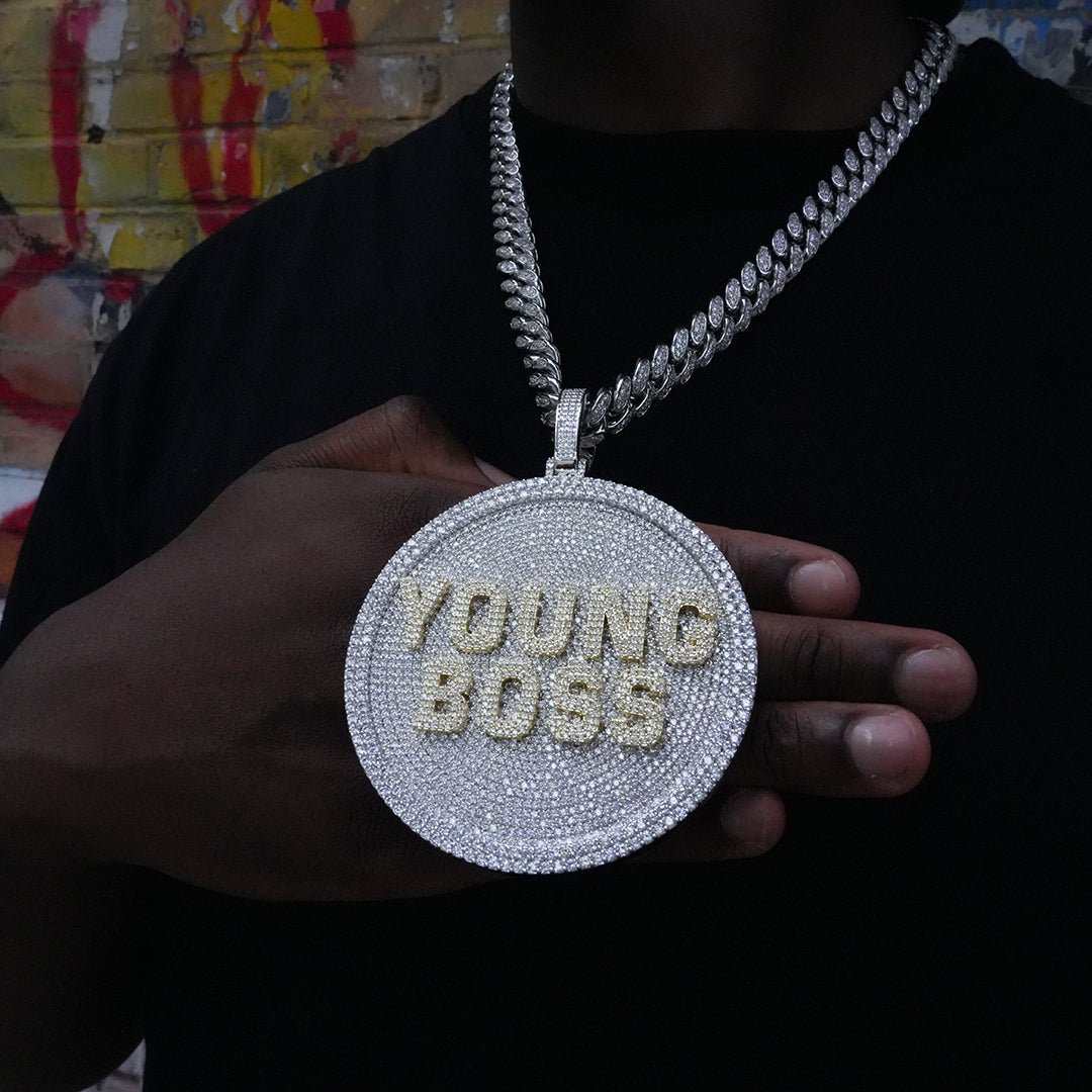 Custom 3d Big Disc Letter Pendant ZUUKING