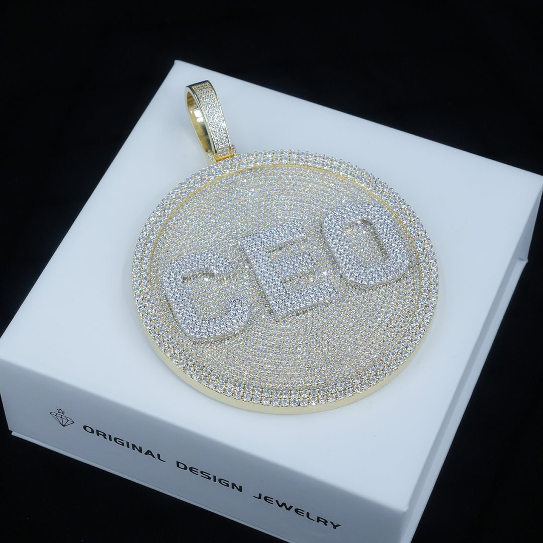 Custom 3d Big Disc Letter Pendant ZUUKING