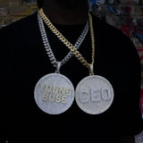 Custom 3d Big Disc Letter Pendant ZUUKING
