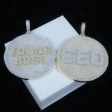 Custom 3d Big Disc Letter Pendant ZUUKING