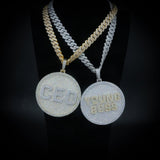 Custom 3d Big Disc Letter Pendant ZUUKING