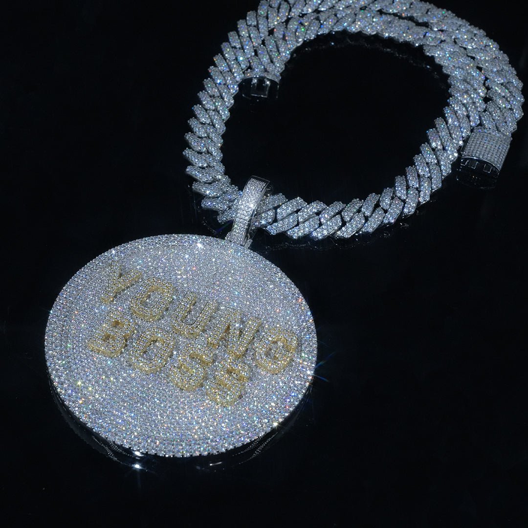 Custom 3d Big Disc Letter Pendant ZUUKING