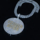 Custom 3d Big Disc Letter Pendant ZUUKING