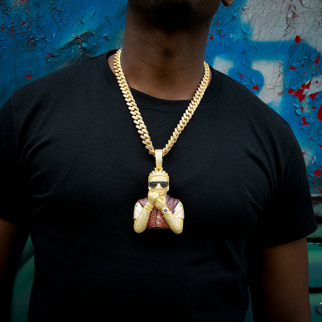 Iced 3d Rapper Pendant ZUU KING
