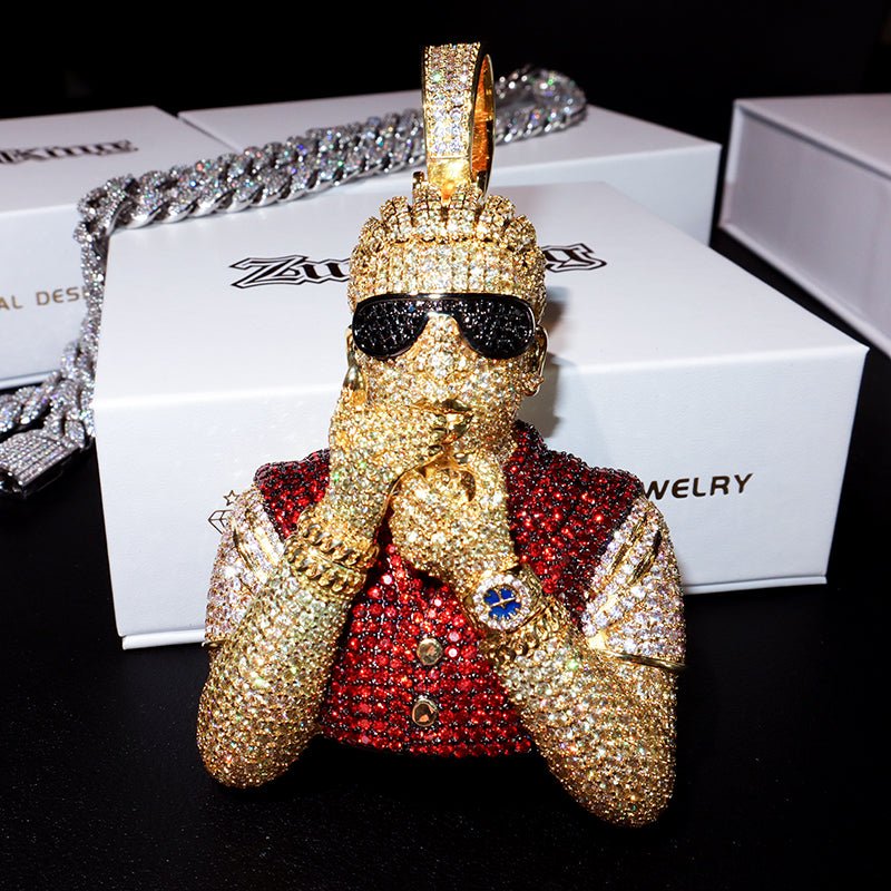 Iced 3d Rapper Pendant ZUU KING
