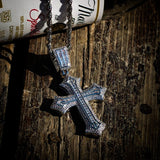 Iced 3d Solid Cross Pendant ZUU KING