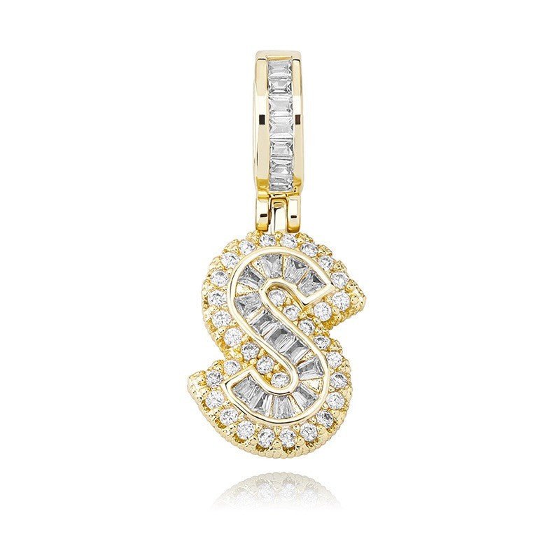 Iced Aaa Cz 26 Letter Pendant ZUU KING