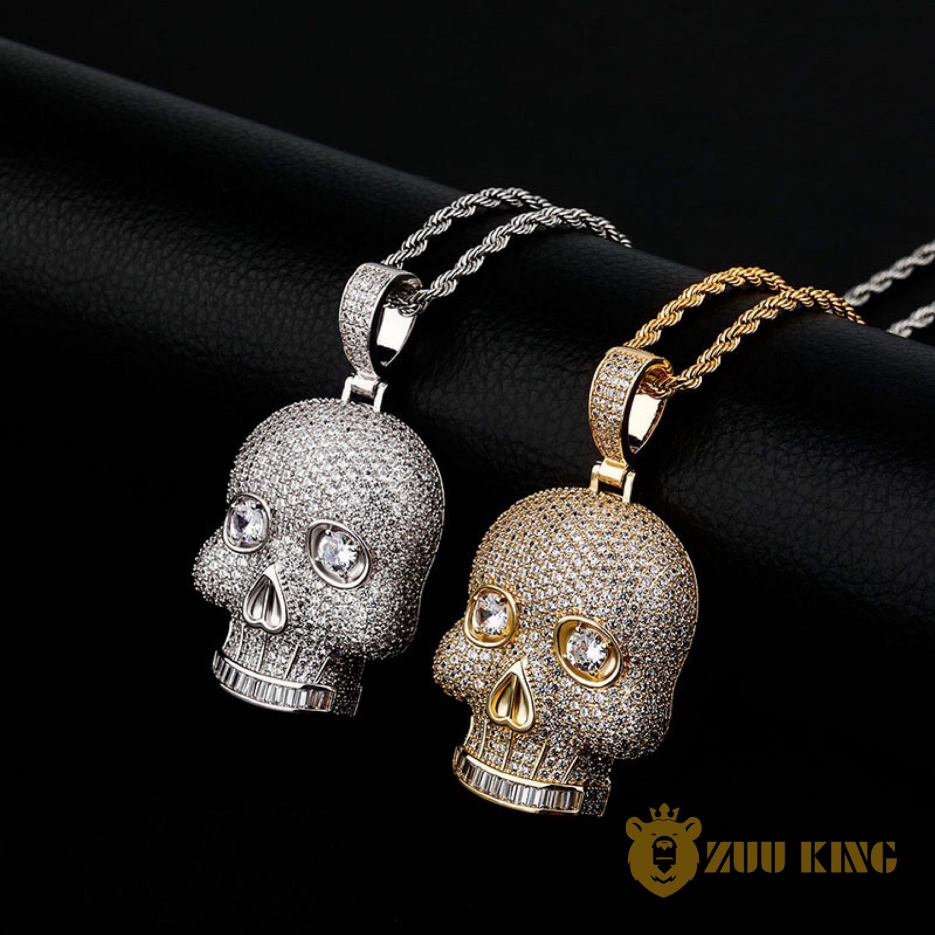Iced Aaa Cz Skull Pendant ZUU KING