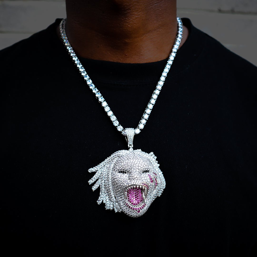 Iced Half Man Half Beast Pendant ZUU KING