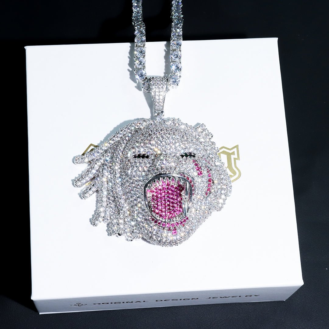 Iced Half Man Half Beast Pendant ZUU KING