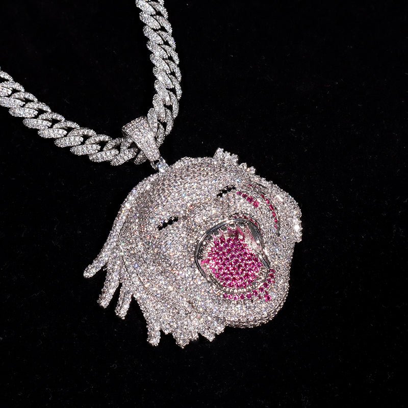 Iced Half Man Half Beast Pendant ZUU KING