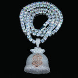 Iced Money Bag Pendant ZUU KING