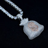Iced Money Bag Pendant ZUU KING
