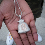 Iced Money Bag Pendant ZUU KING