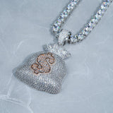Iced Money Bag Pendant ZUU KING